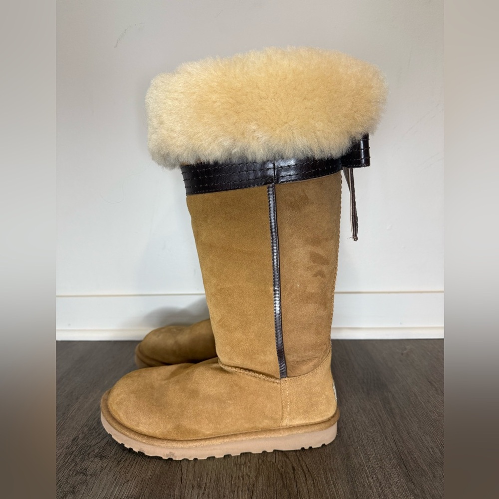 UGG Cream Fur Lined Boots
